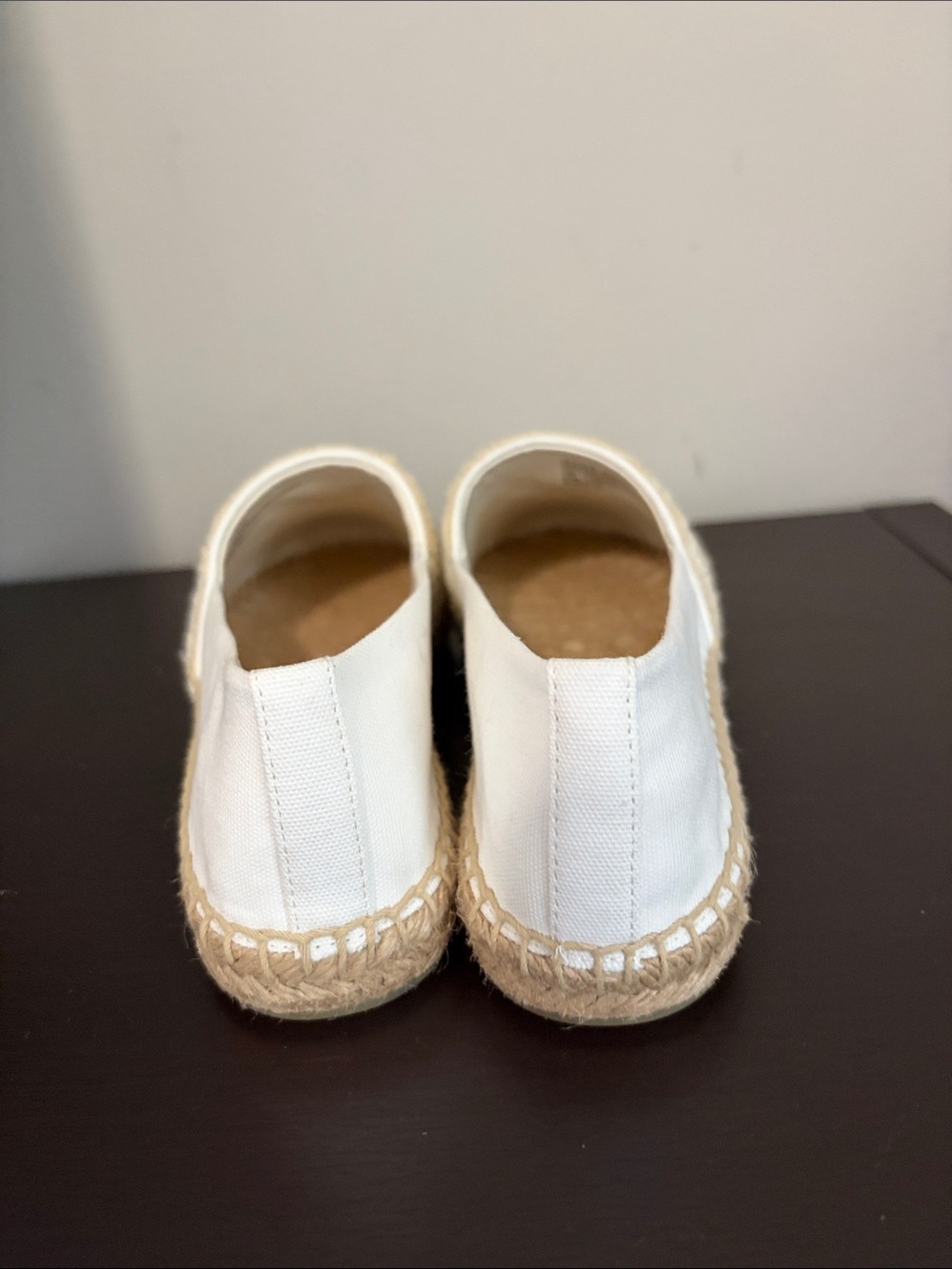 Tory Burch Double T espadrilles Natural Light Alabaster Jacquard Sz 5 NEW - Picture 9 of 13